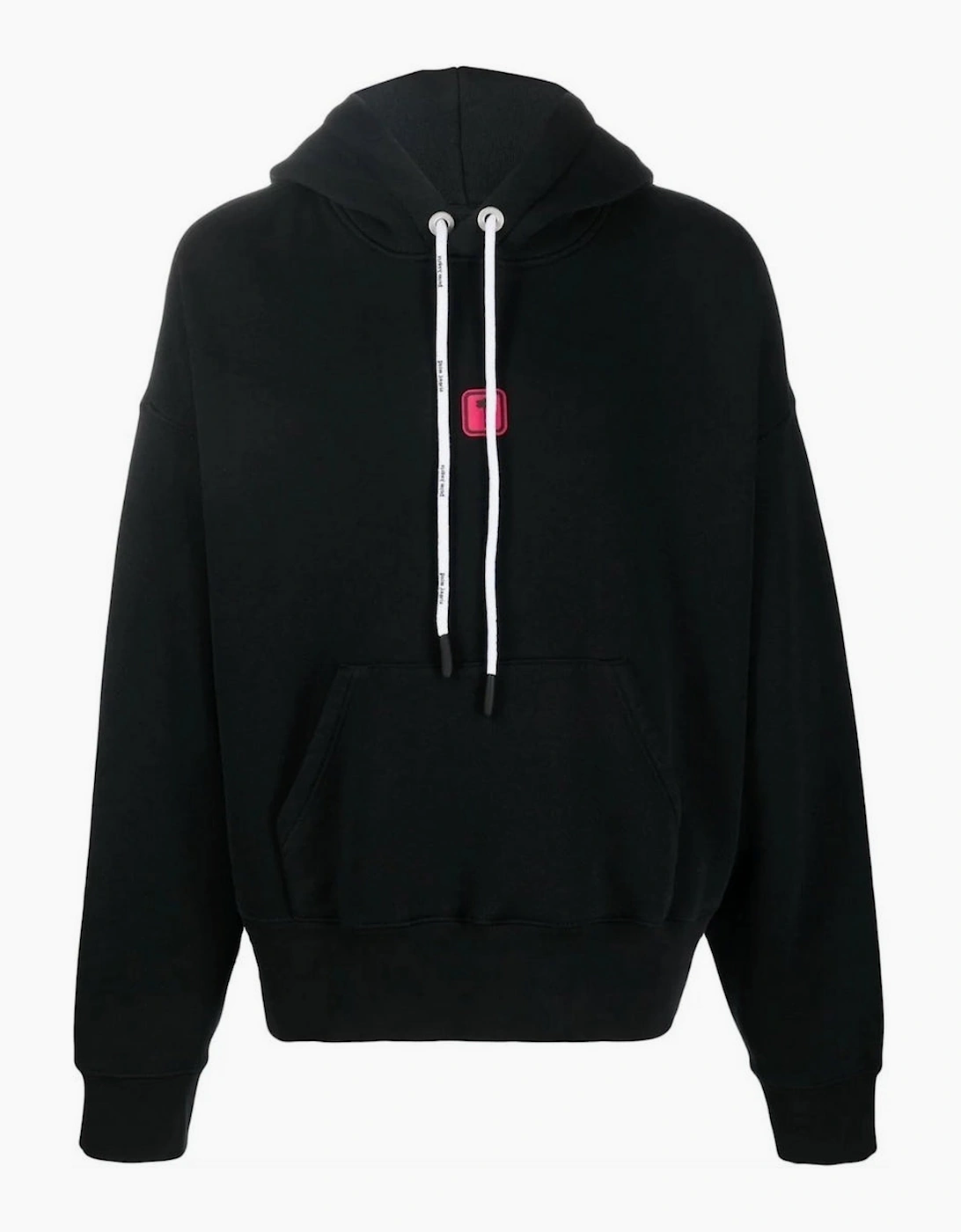 Men's Palm Angels Bold Angels PXP Logo Black Hoodie - Size: 38