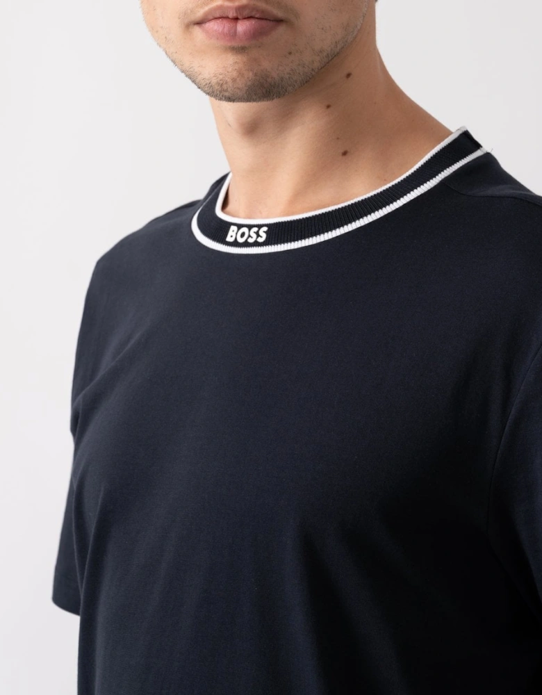 BOSS Green Tee 5 Mens Logo Collar T-Shirt