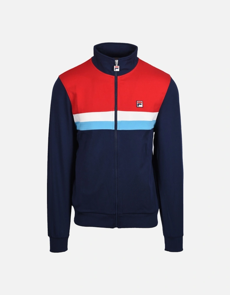 Vintage Didier Colour Block Track Jacket Navy