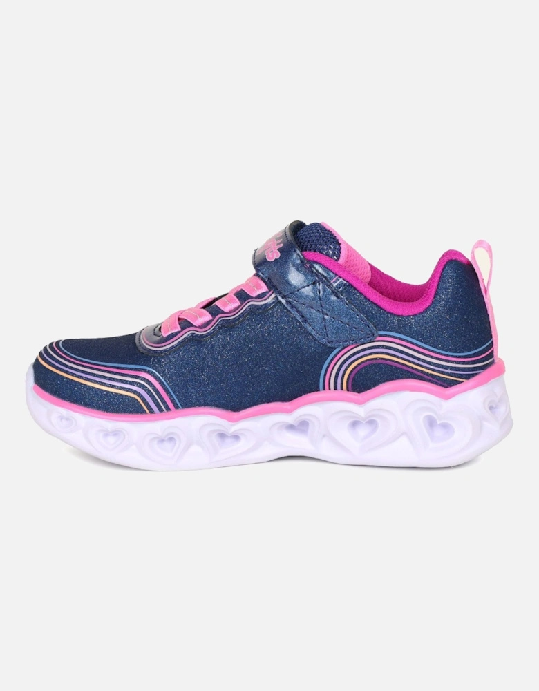 Heart Lights Retro Girls Trainers