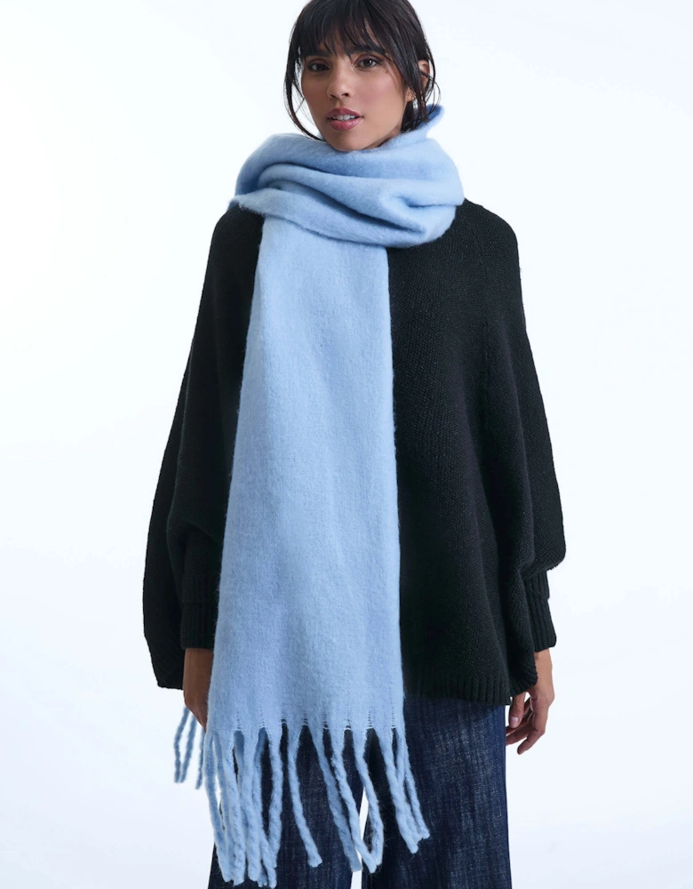 Pale Blue Blanket Scarf