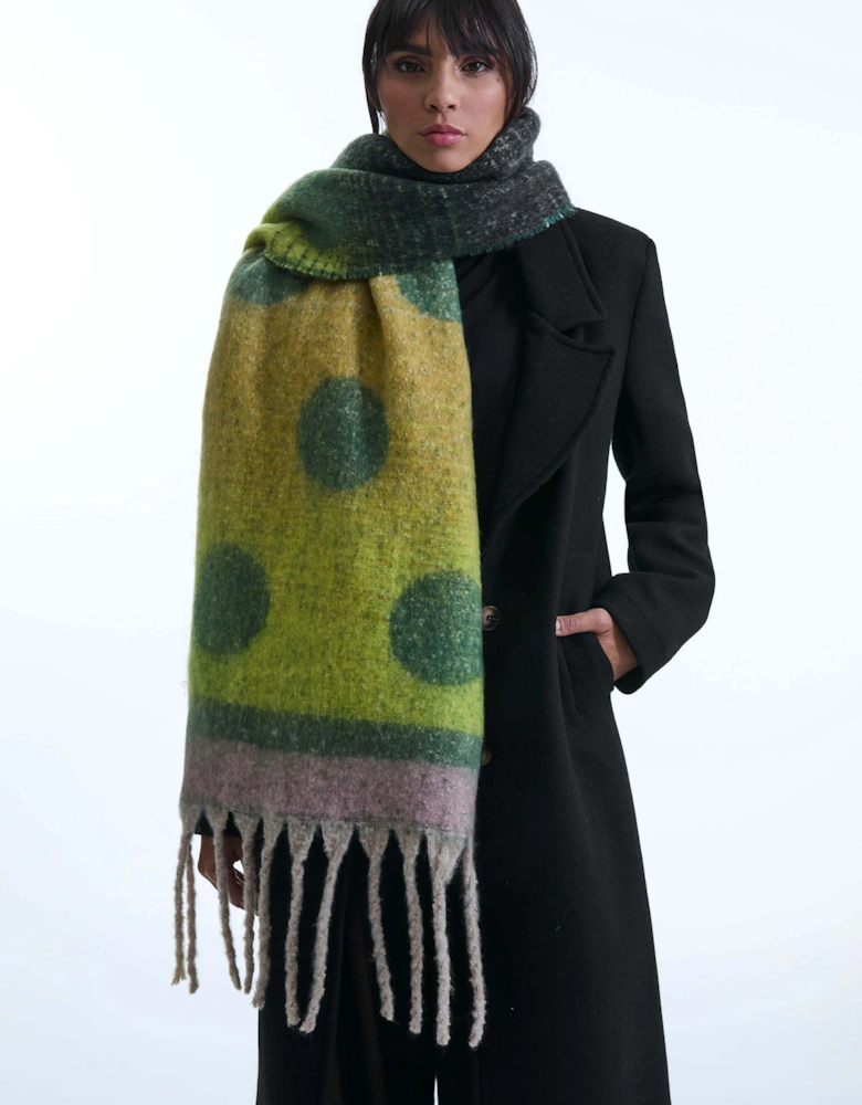 Circle Green Scarf