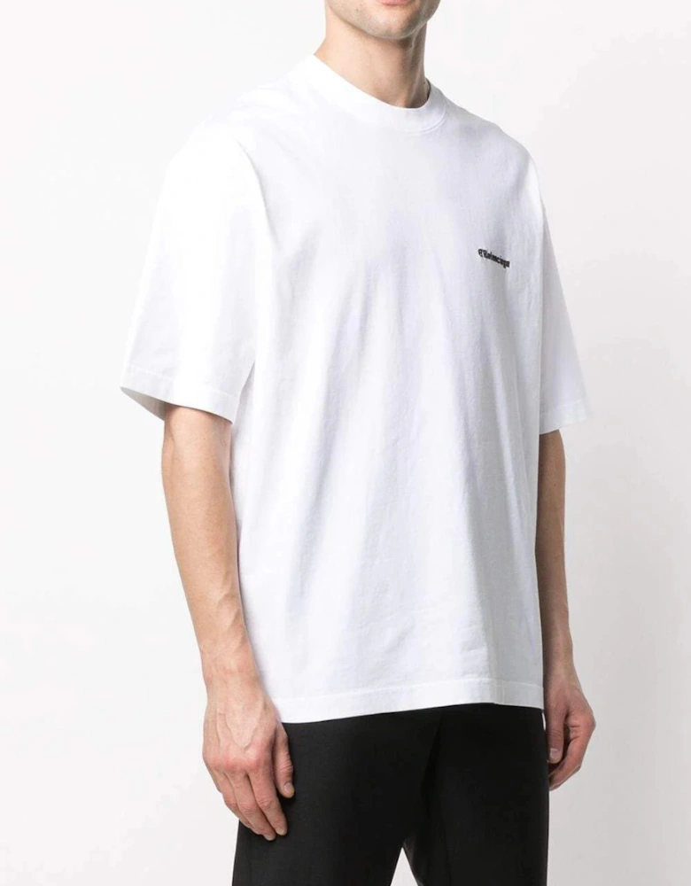 BB Logo Embroidered Oversized T-Shirt in White