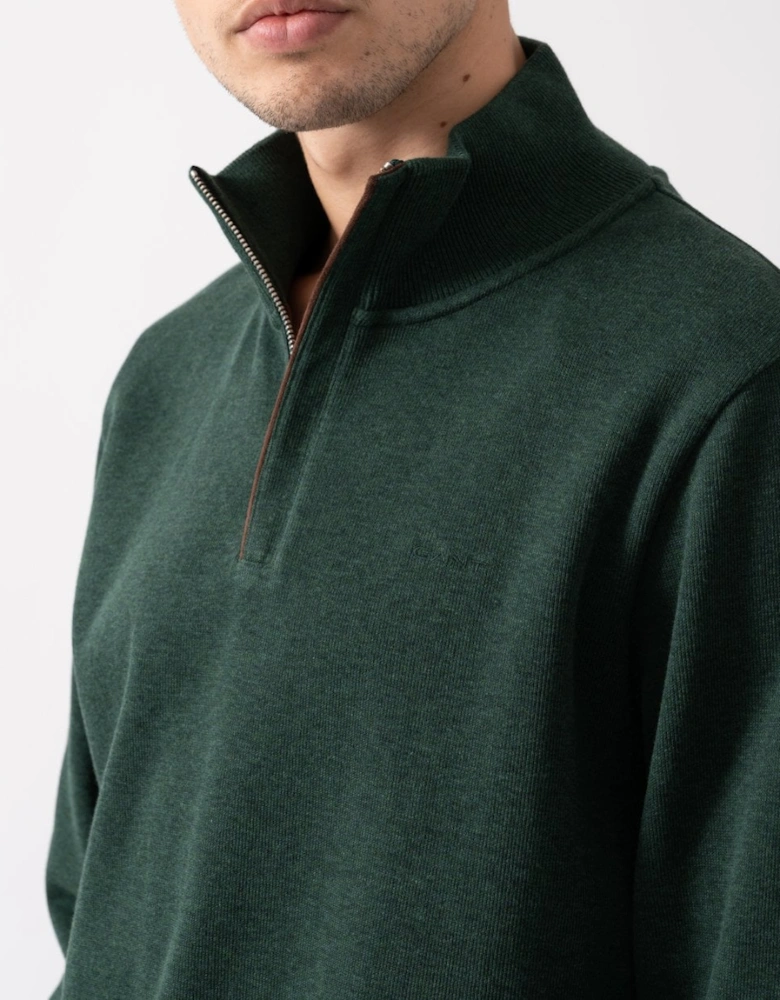 Mens Sacker Rib Half Zip Sweatshirt