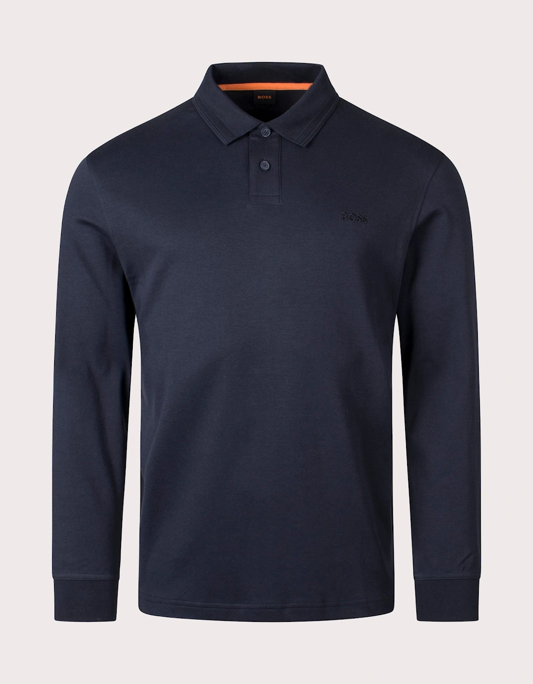 Regular Fit Pe Interlock Long Sleeve Polo Shirt
