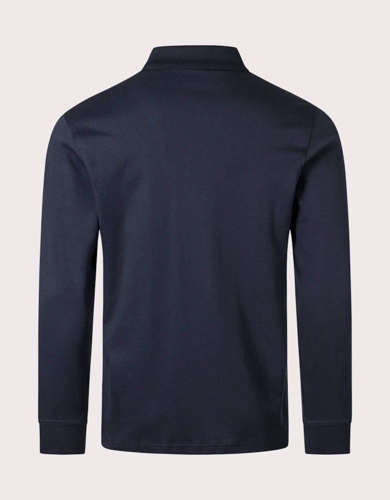 Regular Fit Pe Interlock Long Sleeve Polo Shirt