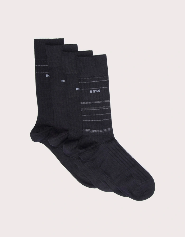 4 Pack RS Rib Socks