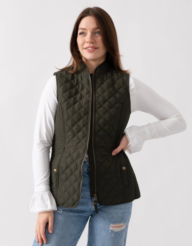 Minx Womens Diamond Quilt Gilet 223560