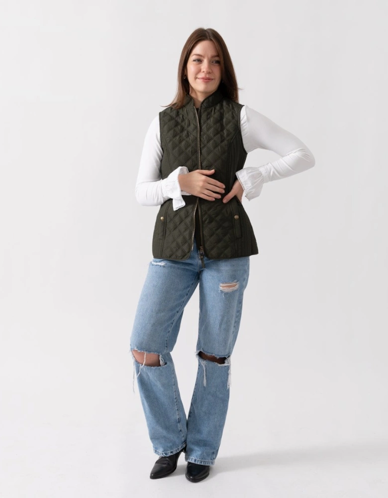 Minx Womens Diamond Quilt Gilet 223560