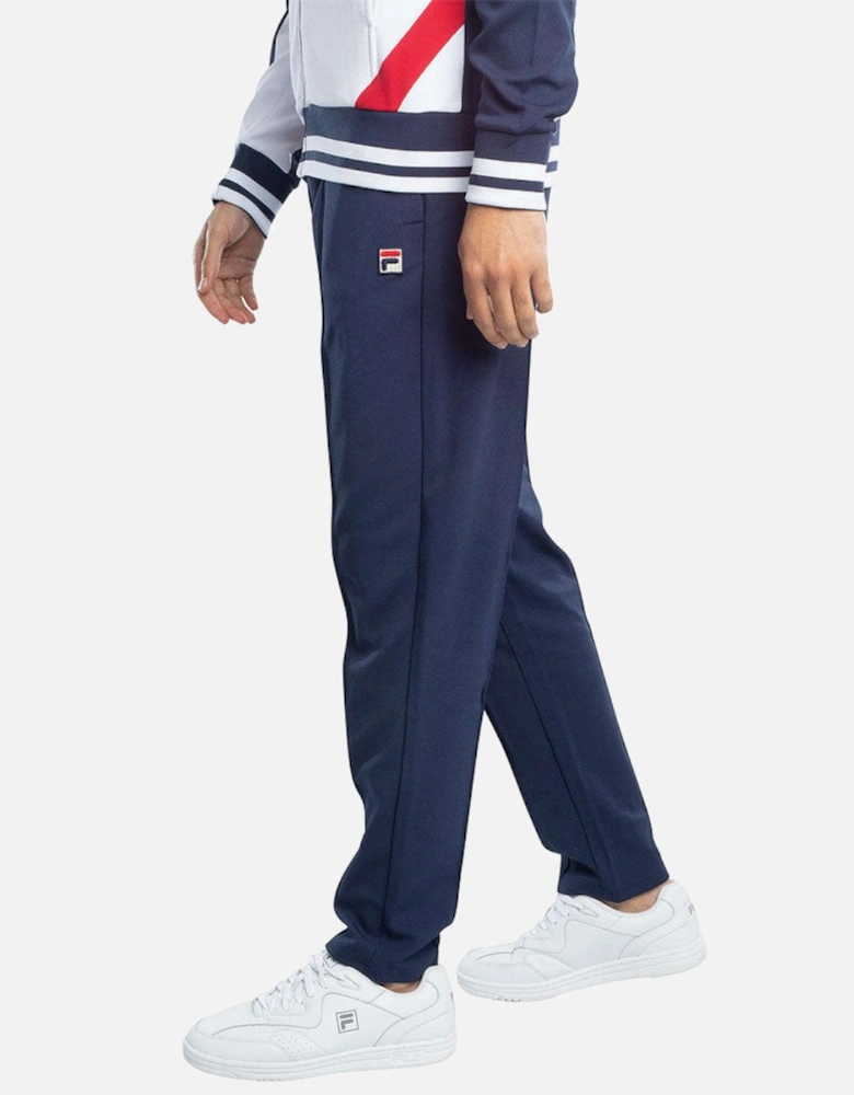 Vintage Molveno Pin Tuck Track Joggers - Navy