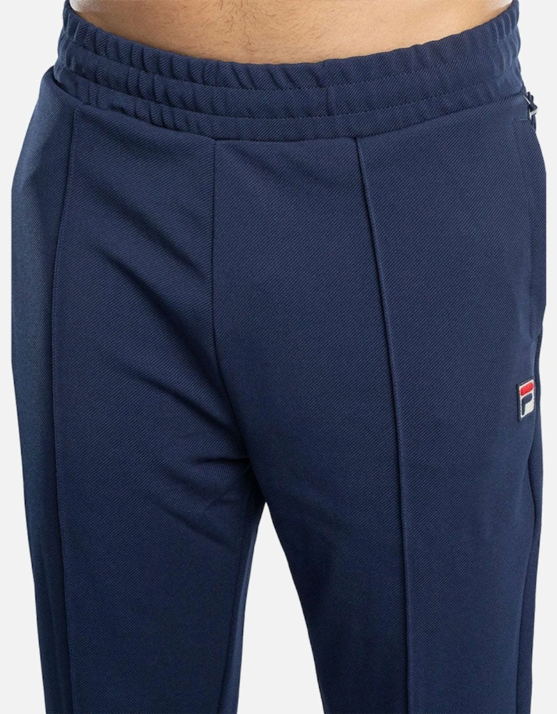 Vintage Molveno Pin Tuck Track Joggers - Navy