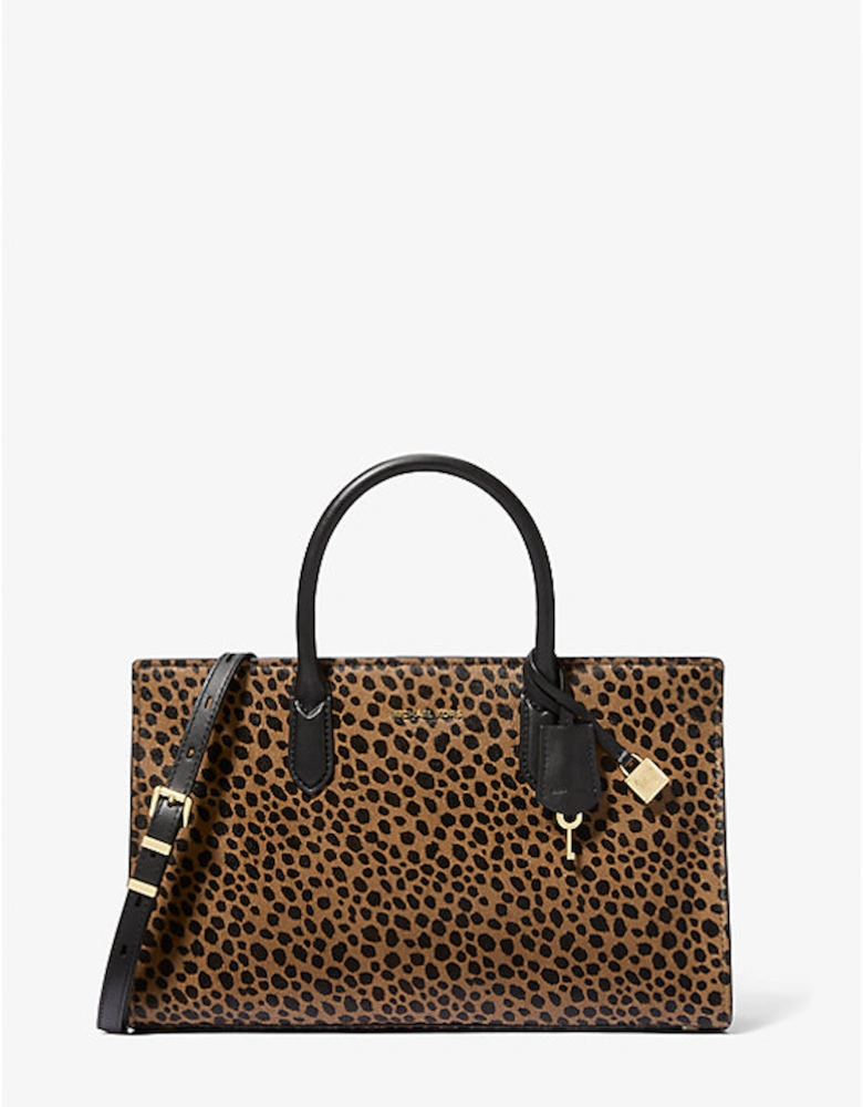 Scarlett Medium Cheetah Print Calf Hair Satchel