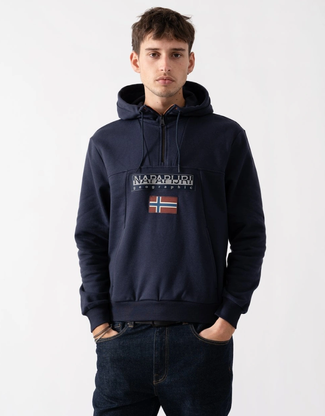 Burgee 2.0 Mens Half Zip Hoodie, 5 of 4