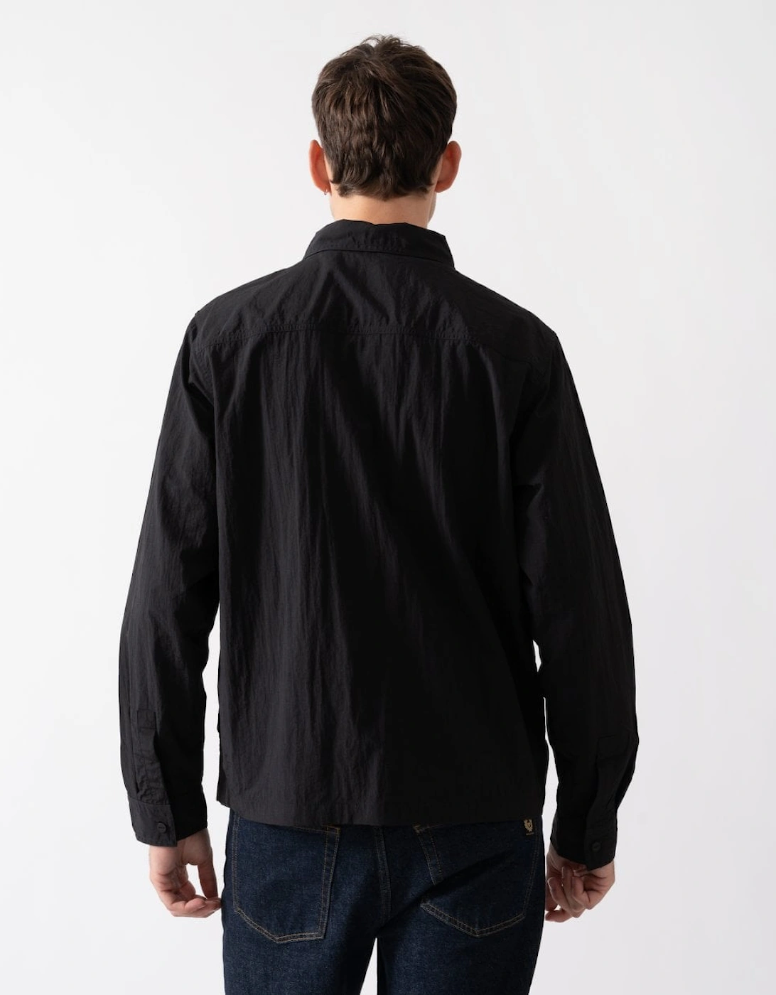 HUGO Eselio Mens Zip Up Overshirt