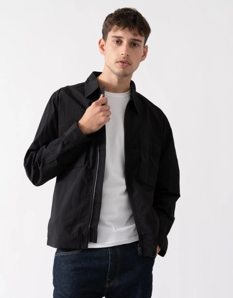 HUGO Eselio Mens Zip Up Overshirt