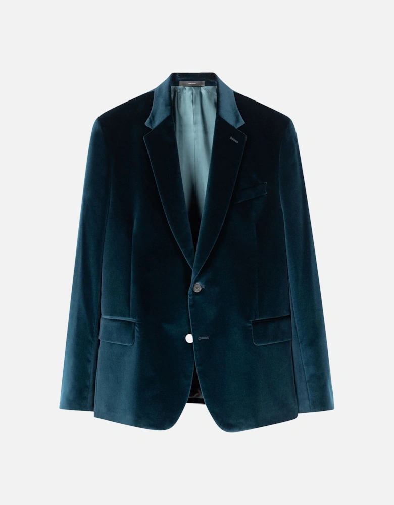 Tailored Velvet Jacket Green