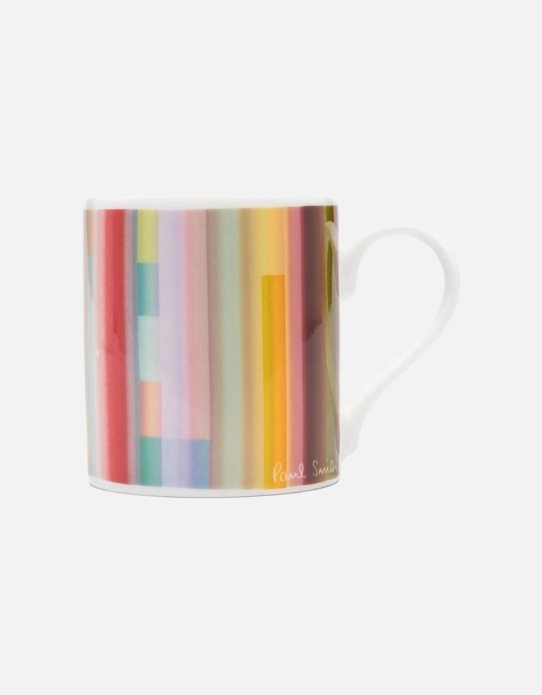 Printed Stripe Mug White