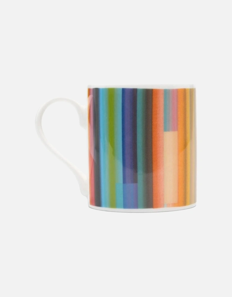 Printed Stripe Mug White