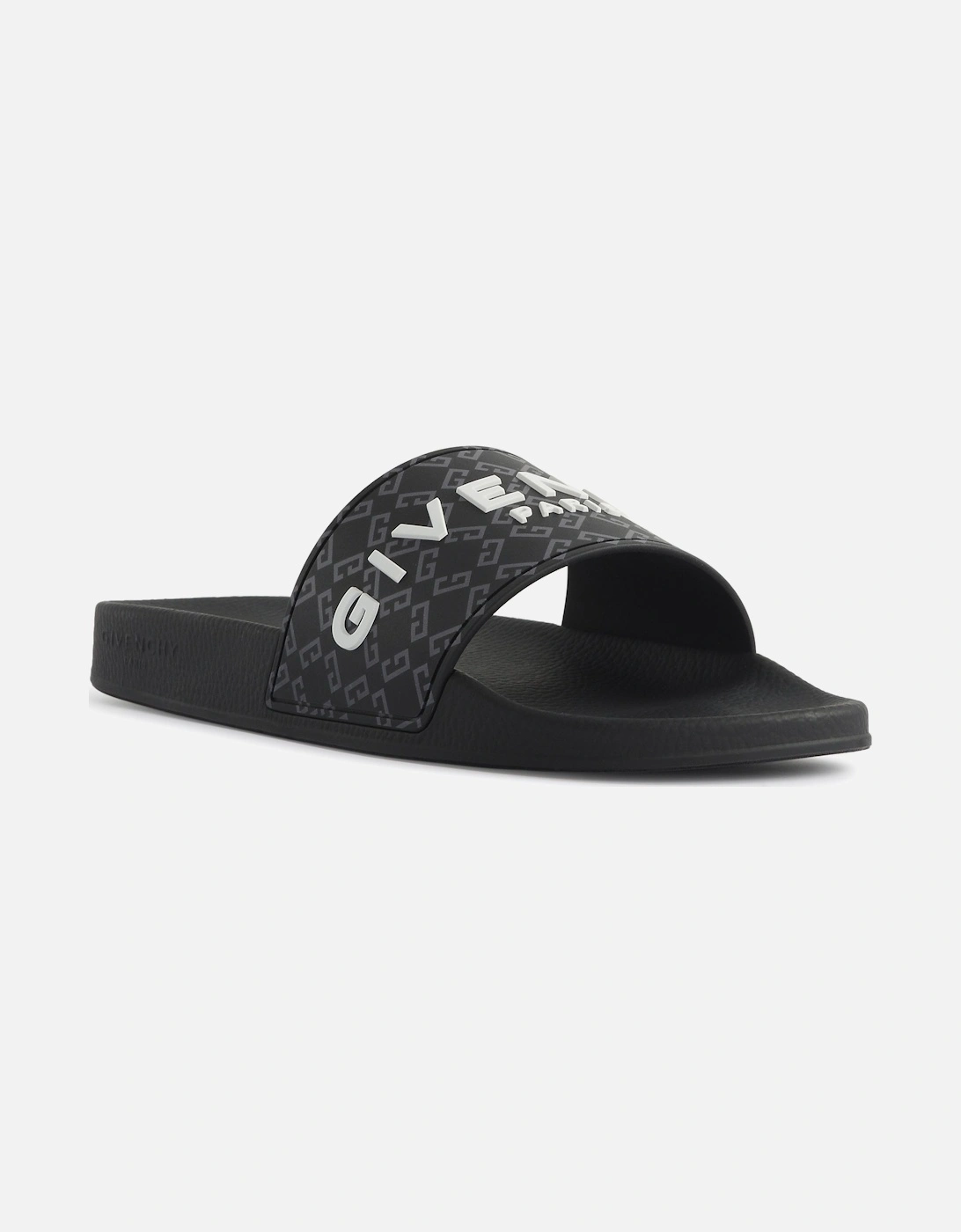 All Over Print Pool Sliders Black