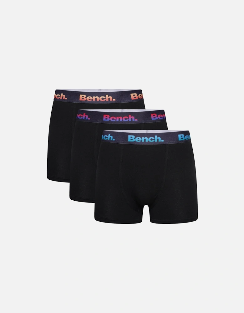 Mens Rubeny 3 Pack Elasticated Boxer Shorts