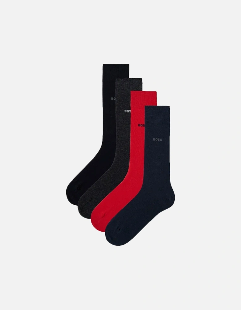 Boss 4p Rs Sock Gift Set Open Red