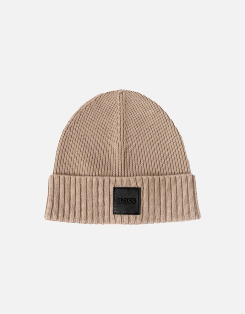 Boss Flavio Beanie Hat Light Beige