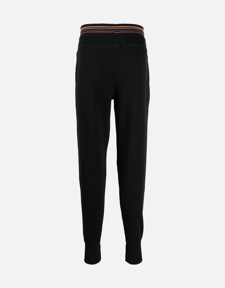 Artist Stripe Cuffed Joggers Black