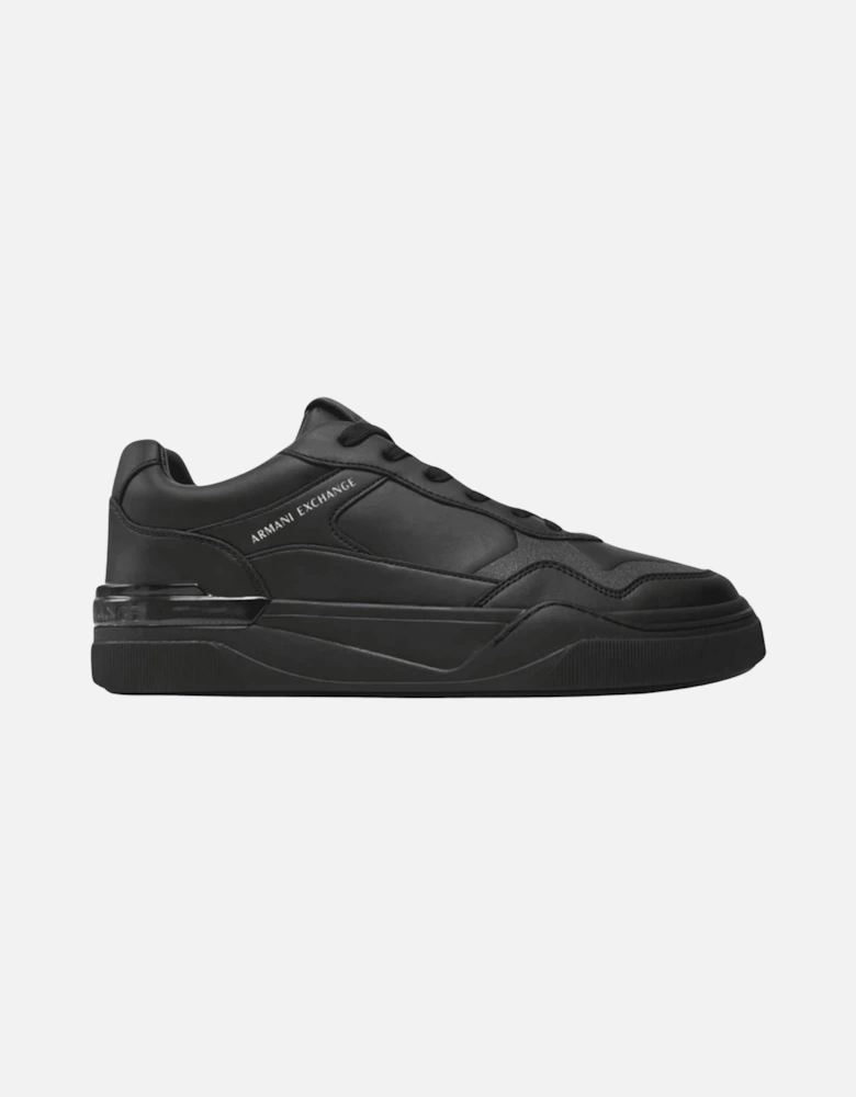 Low Top Leather Black Sneaker Trainer