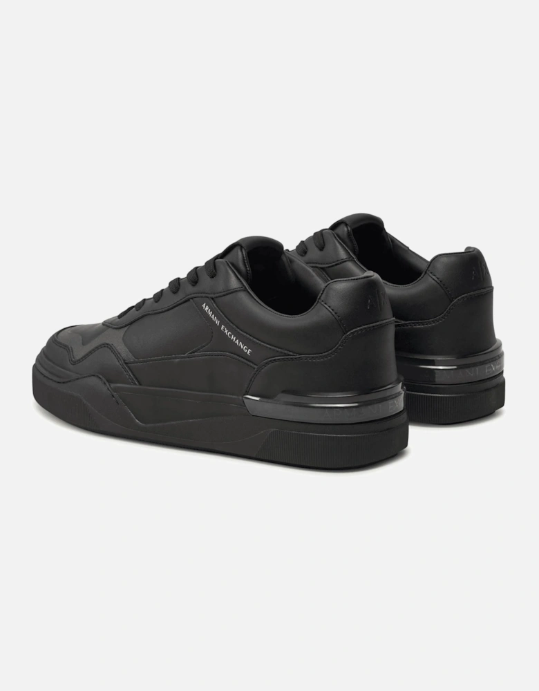 Low Top Leather Black Sneaker Trainer