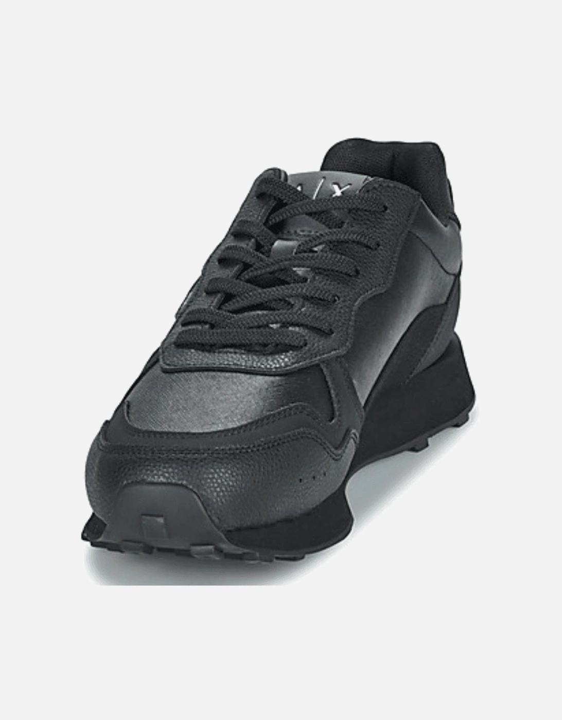 Leather Black Sneaker Trainer