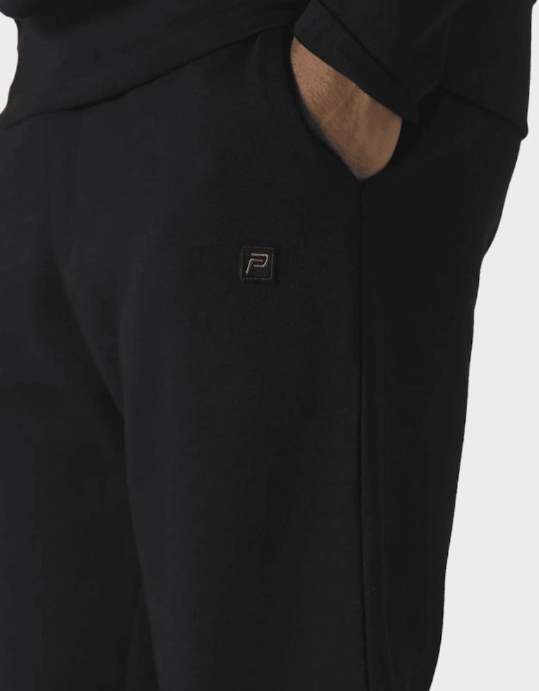 Donlon Notver Slim Fit Hooded Black Tracksuit