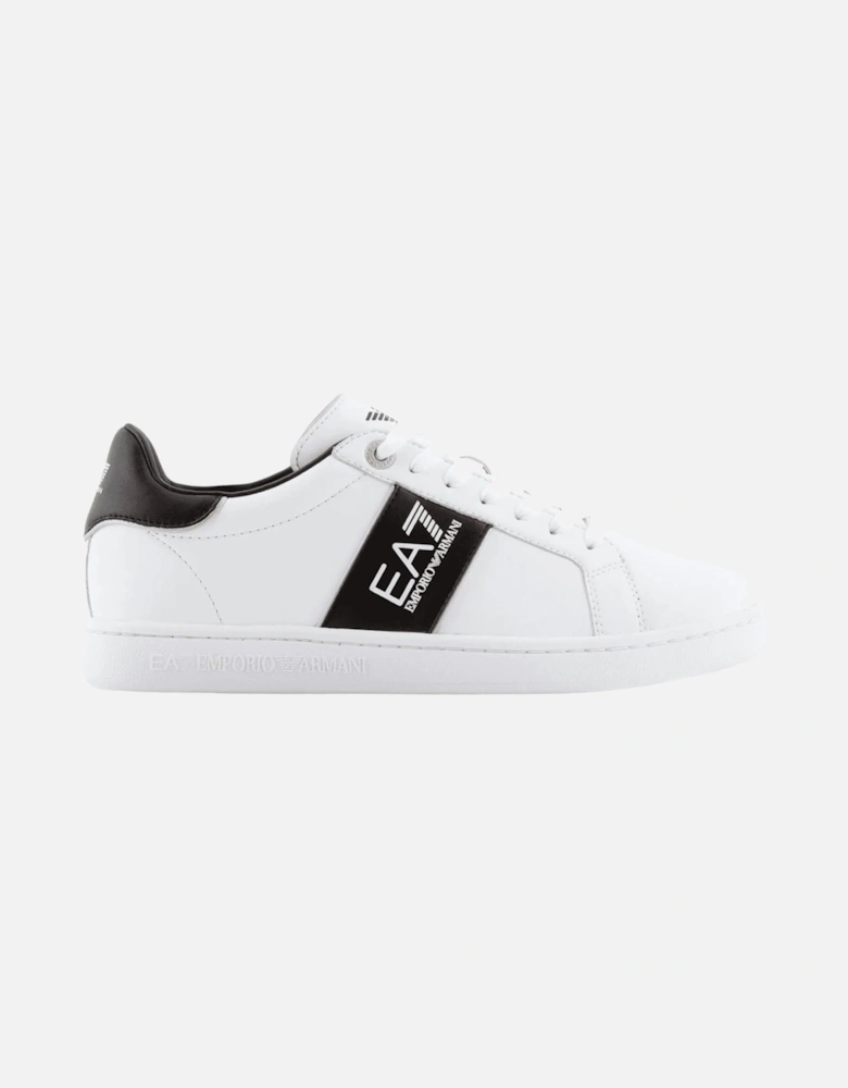 Lace Up White Leather Trainer