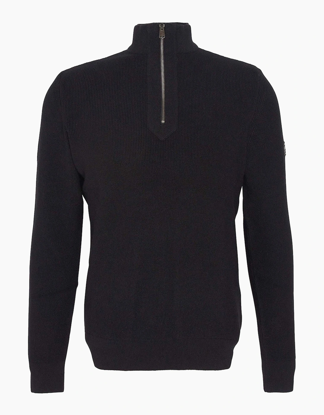 Barbour International Men's Black Crawley Half-Zip Knit - Size: 44
