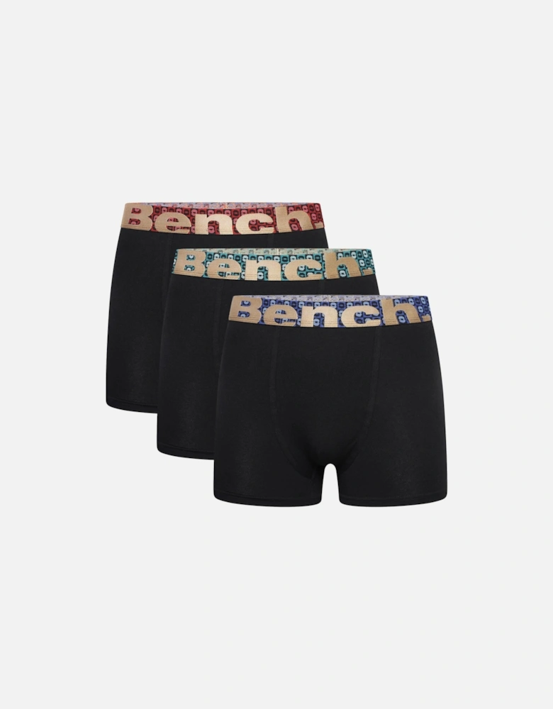 Mens Shonva 3 Pack Elasticated Boxer Shorts