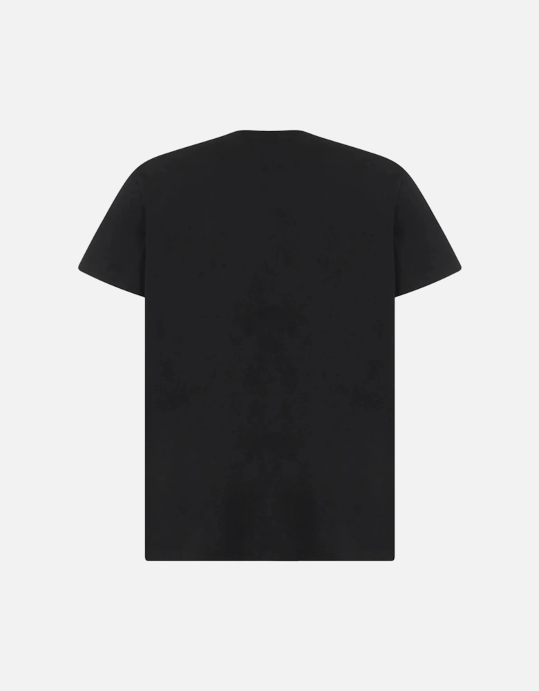 Paris Gold Foil Printed Logo T-Shirt in Black