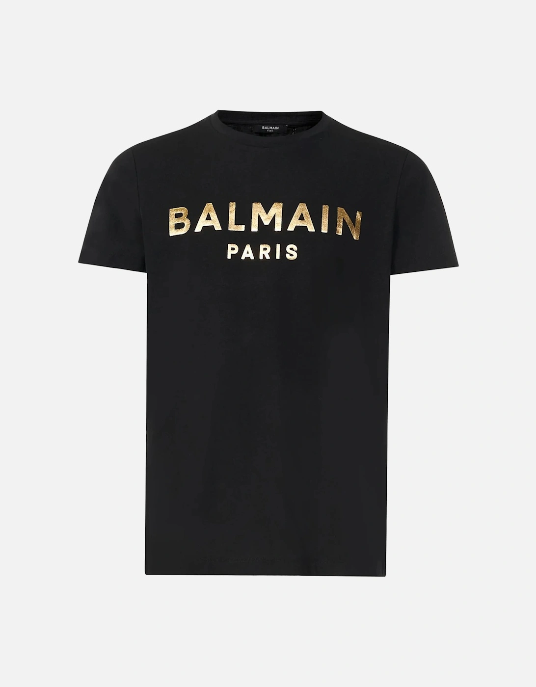 Paris Gold Foil Printed Logo T-Shirt in Black, 5 of 4