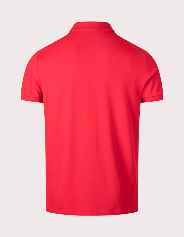 Custom Slim Fit Mesh Polo Shirt