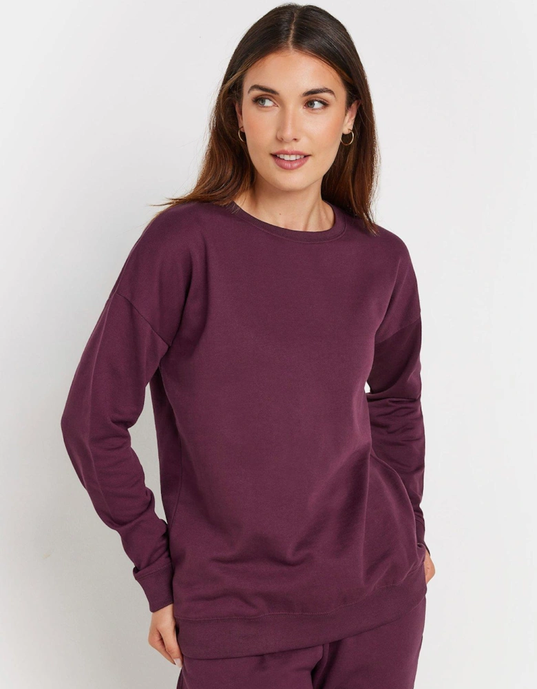 Crew Neck Sweatshirt - Red