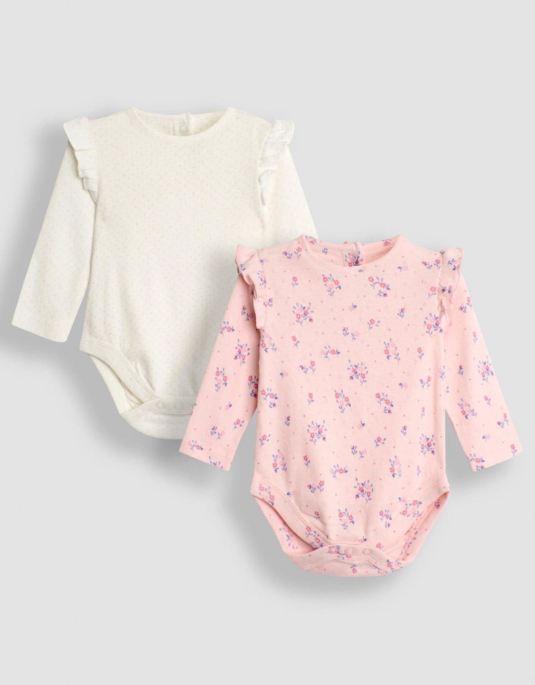 Girls 2 - Pack Pointelle Bodies - Cream