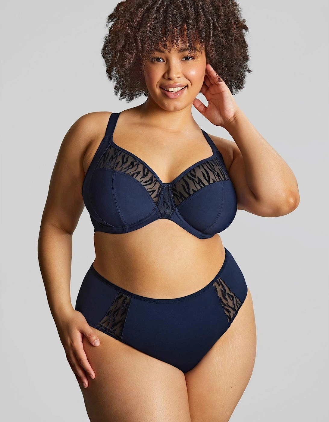 Alexa Full Cup Bra - Navy, 2 of 1