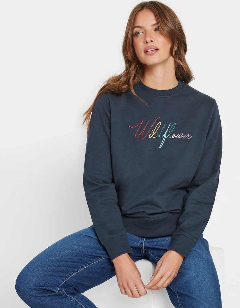 Wildflower Sweatshirt - Navy