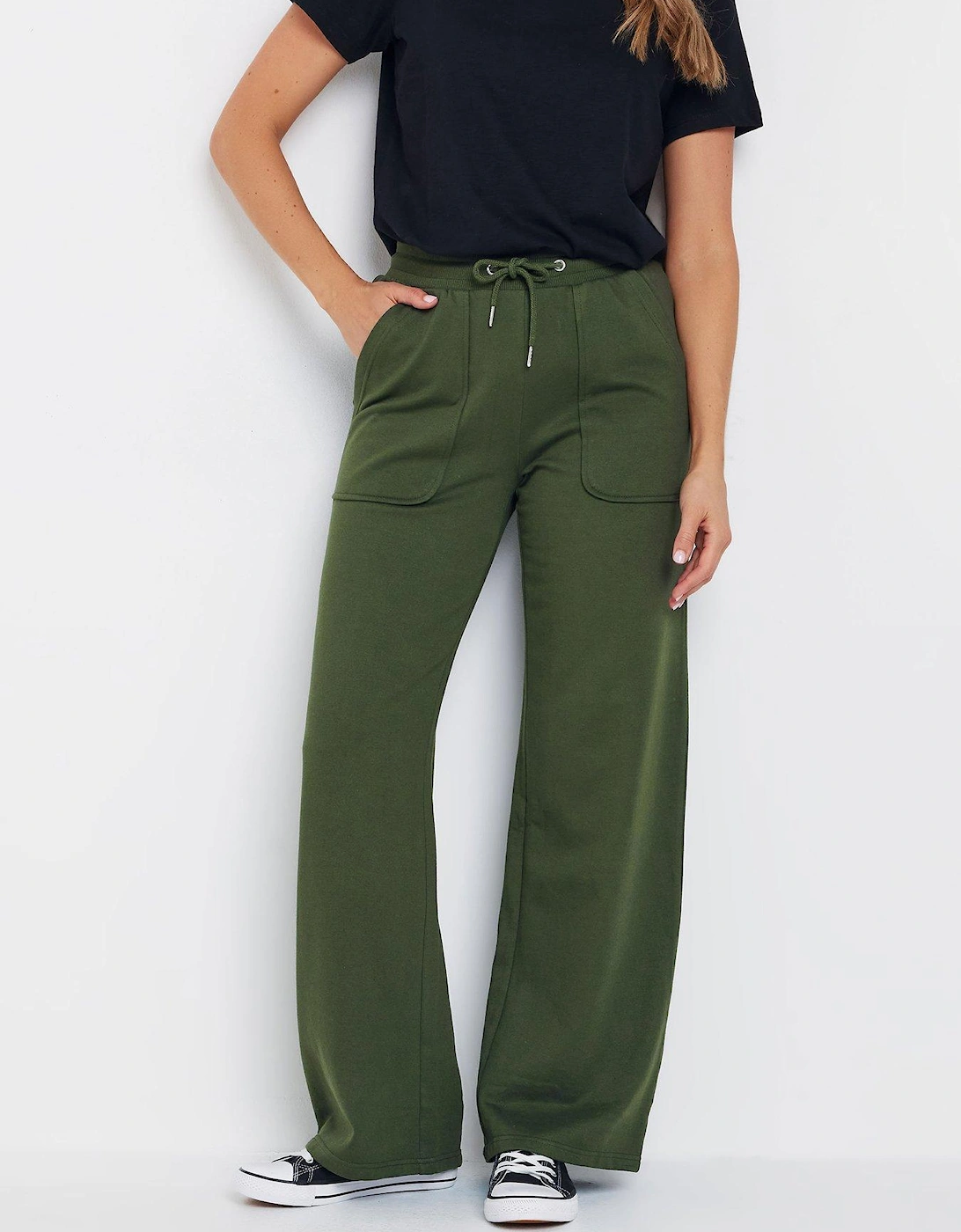 Patch Pocket Wide Leg Jogger 36" - Green, 2 of 1