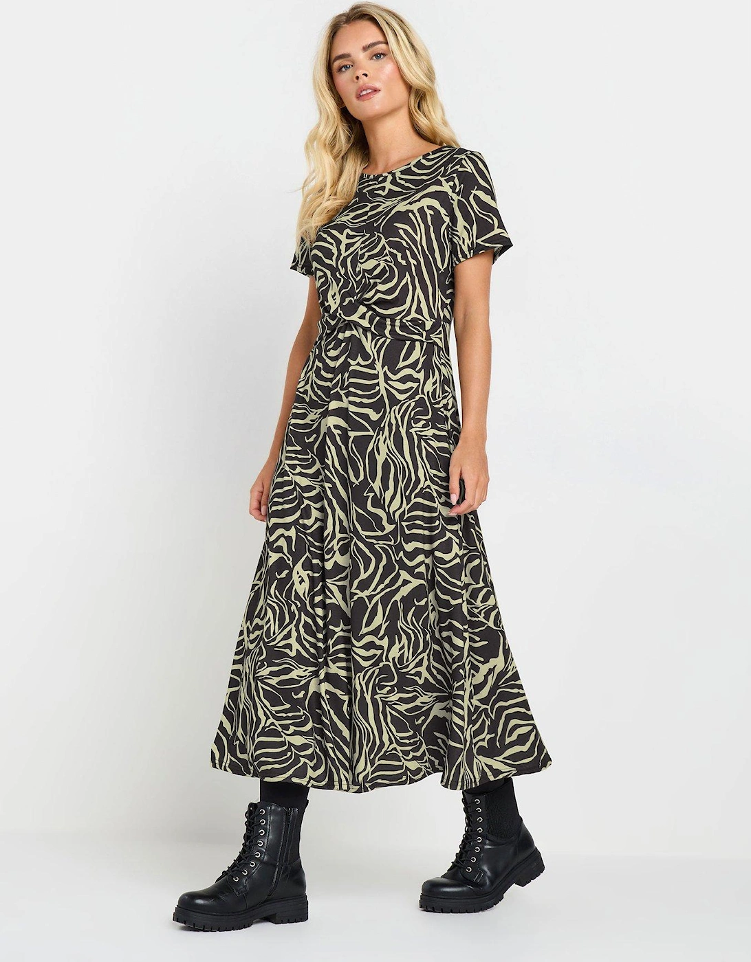 Petite Abstract Maxi Dress - Natural, 2 of 1