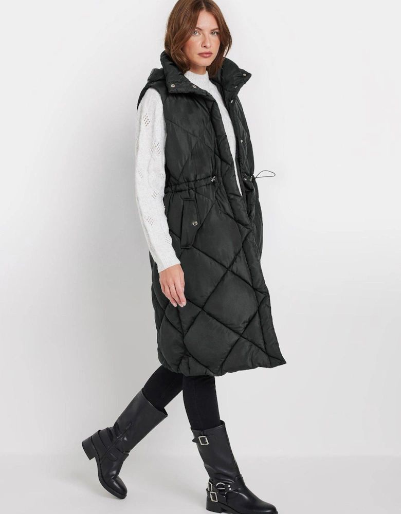 Hooded Gilet - Black