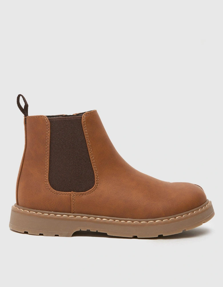 Coolest Junior Chelsea Boots - Brown