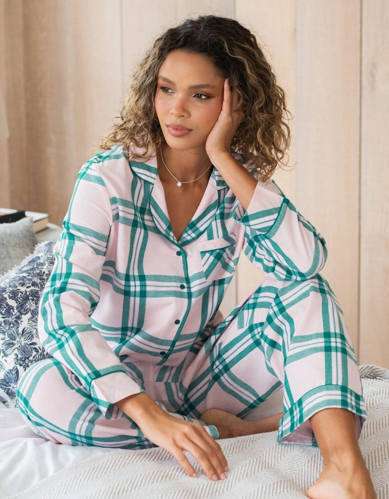 Cosy Check Brushed Cotton Pyjama Gift Set