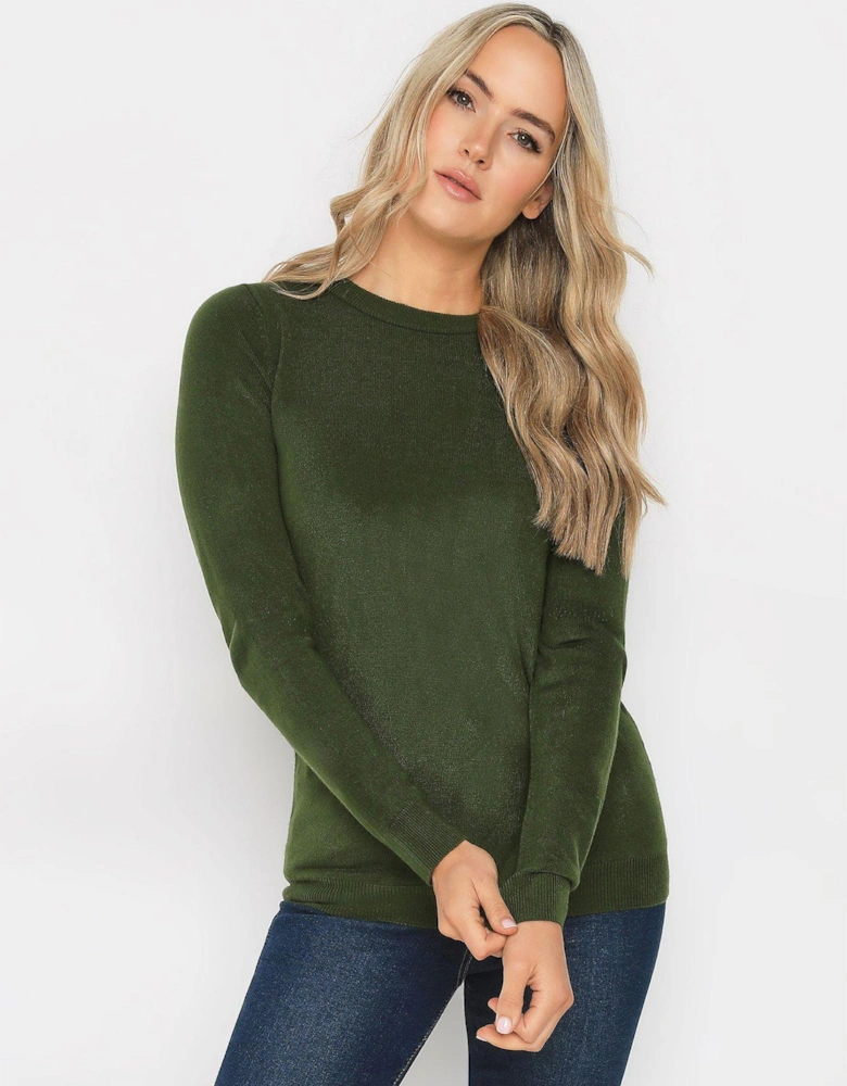 Crew Neck Jumper - Green