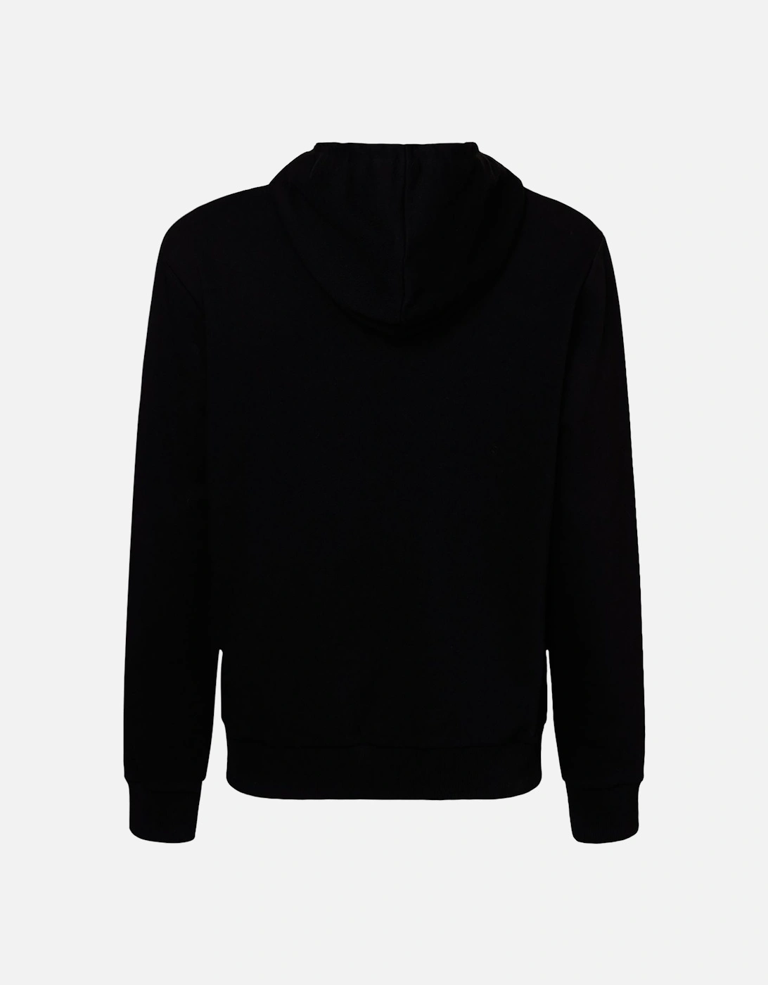 Paris Logo Printed Hoodie in Black