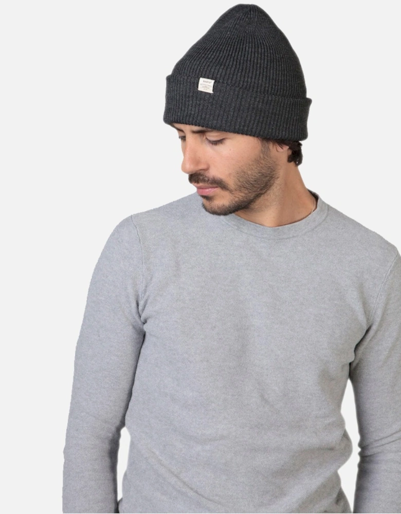 Mens Kinabalu Turn Up Knitted Beanie Hat