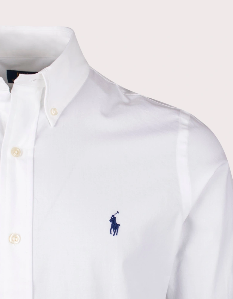 Custom Fit Stretch Poplin Shirt